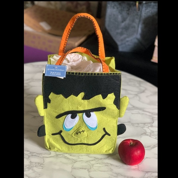 Pottery Barn Frankenstein Halloween Treat Bag NWT - Picture 5 of 5